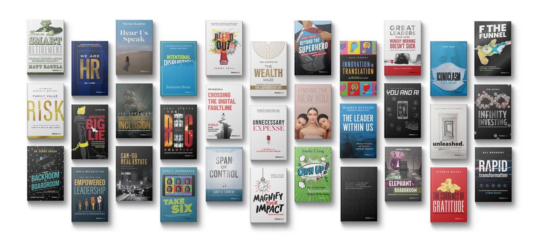 List of published Forbes Books